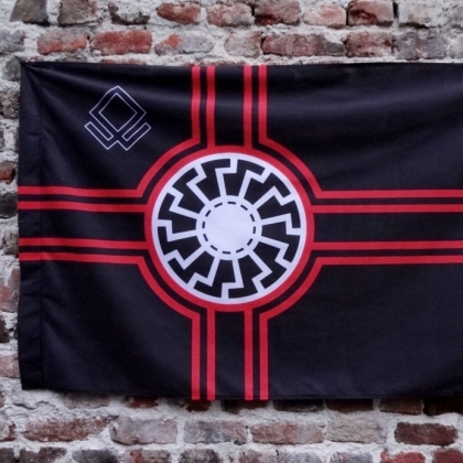 Black Sun and Odal Rune